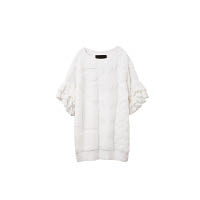 Boussole白色荷葉邊袖上衣 $3,295（C）