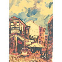 14歲俄羅斯藝術家Murashko Gordey作品《Old Town in Bitola》。