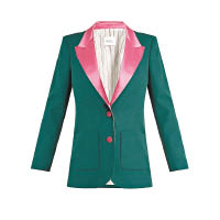 RACIL粉紅色領×綠色西裝褸 $6,534（A）