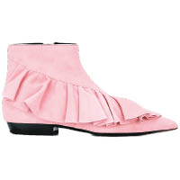 J.W.ANDERSON粉紅色荷葉邊麖皮短靴 $3,399（C）