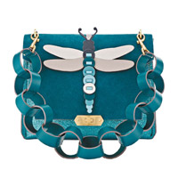 Anya Hindmarch Dragonfly Small Bathurst Satchel綠色蜻蜓圖案手袋 $12,700 （B）