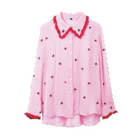 Harris Wharf London粉紅色繡花恤衫 $4,995 （C）