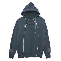 sacai Capsule Collection 男裝黑色Double Zip連帽衞衣 $4,300