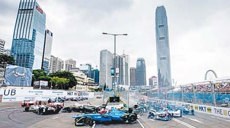 Formula E連續兩年在中環海濱舉行，成為香港的國際車壇盛事。