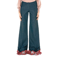 東歐靚牛：FROLOV LACE CUFF牛仔褲 約$5,300（K）