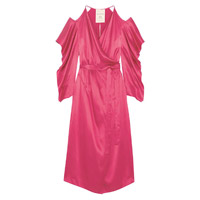 ROLAND MOURET紅色絲絹Wrap Dress $12,022（A）