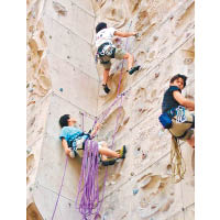 除了一級運動攀登課程以外，另有二級及技術深造班課程。