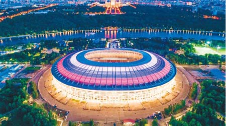 上演世界盃決賽的莫斯科路斯尼基球場，如無意外將會成為2018年關注度最高的運動場館。