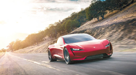 全新Tesla Roadster擁有10,000Nm最大扭力，0~100km/h僅需2秒。