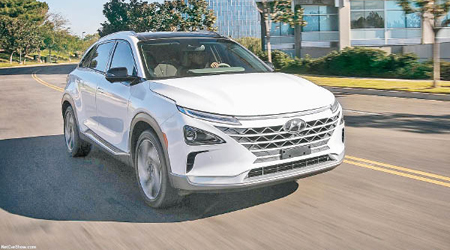 致力發展氫燃料電池車的Hyundai，推出全新車型NEXO。