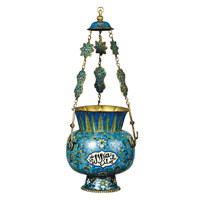 清真寺燈（中國，19世紀，青銅胎掐絲珐琅）