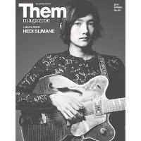 右近亨一向欣賞時裝大師Hedi Slimane（有長期閱讀《HUgE》及《Them Magazine》的朋友一定知道），所以到2014年出版《Them Magazine》創刊號時，就找來Hedi親自操刀拍攝照片。