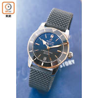 復古潛水：Superocean Heritage II B20 Automatic 42mm 黑×金色錶圈腕錶 $45,500（B）