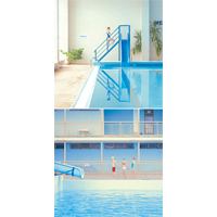 斯洛伐克當紅攝影師Mária Švarbová的作品以游泳池為主題，風格清新。