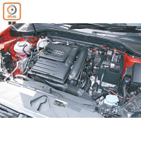 搭載的1.4公升TFSI引擎，配備汽缸間停技術，有助減低耗油。