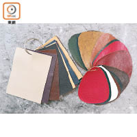梳化的皮革備有多種質料和顏色，方便顧客配襯家居。