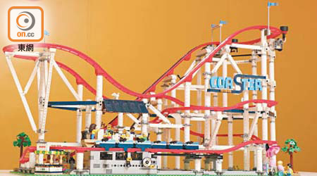 整座過山車用上4,124塊LEGO，絕對考玩家砌積木的技巧與耐性。<br>售價︰$3,099