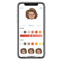 Memoji由面形、髮式、膚色到配飾等均可以微調。
