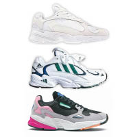 adidas Originals Yung 1（上）與早前推出的女裝鞋款Falcon W（下）都是從90年代經典跑鞋Falcon Dorf（中）中擷取靈感。