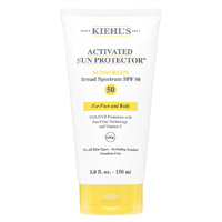 Kiehl’s強效面部及身體防曬乳液 SPF50 $290/150ml（B）<br>全新配方蘊含維他命E及以專利光學穩定的濾光技術，有效抵禦有害的UV紫外線及自由基。其持久抗水抗汗配方可於水中發揮保護作用，為肌膚提供長達2倍保護時間。