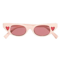 LE SPECS淺粉紅色貓眼形太陽眼鏡 $744（G）