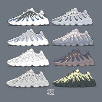 451應該會是7款鞋入面最受歡迎，網上已經有不少配色圖片流出，網民更指這對鞋十足日本富士山。