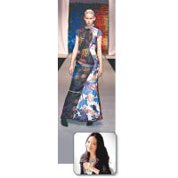 Mary Yu是旗袍設計師，擅長將西方剪裁融入設計，風格獨特。