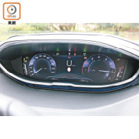 車載的智能速度顯示及限制系統，能因應路段的車速限制，在12.3吋數碼儀錶板中央顯示。