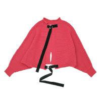Maison MIHARA YASUHIRO紅色開胸搭帶針織外套 $4,999（B）