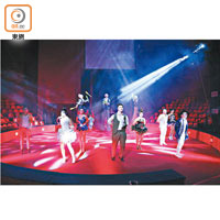 音樂星球則提供精彩的馬戲團、舞台劇及音樂演唱表演。