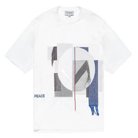 SOLID HOMME白色「PEACE」拼接上衣 $3,090（A）