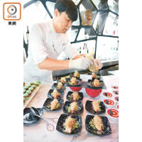 Chef Choi早前出任尖沙咀五星級酒店餐廳客席主廚，藉以推廣韓國Fine Dining。<br>