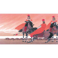 曹小欽的《大風歌》是被製成水墨動畫的作品之一。