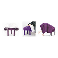Collerette Arm Chair<br>着重舒適度的座椅，靠背的布料可以拉開，把整個人包裹着。