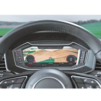 換上12.3吋Audi Virtual Cockpit後，更切合汽車潮流。