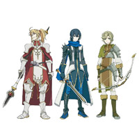 另外三位被召來的勇者，只可使用矛、劍及弓箭作為專屬武器。