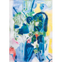 吳大羽的《無題5》，作於1980年，當中的顏色、結構和律動均能令人感受到藝術家如何藉繪畫來表達個人哲思。估價：$550萬~$750萬
