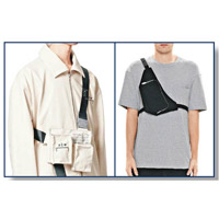A-COLD-WALL及1017 ALYX 9SM也有推出「L」形肩帶的Harness Bag。