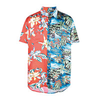 Lost Daze紅×藍色熱帶花卉圖案恤衫 $6,152（B）