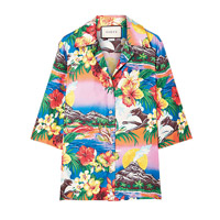 Gucci彩色花卉圖案恤衫 $12,900（C）