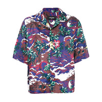 Dsquared2紫色花卉圖案恤衫 $2,785（B）