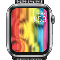 watchOS 5.1.2更新為手錶帶來彩虹新錶面，觸碰時會有晃動效果。