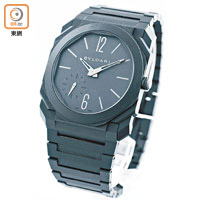 Octo Finissimo Automatic Ceramic<br>搭載BVL 138 Finissimo超薄自動上鏈機芯，40mm直徑超薄陶瓷錶殼及鏈帶 $12.15萬