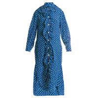 MARNI深藍色圓點圖案恤衫裙 未定價（A）
