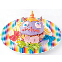 七彩Choppy漢堡（1,680日圓，約$123），非Hello Kitty角色都有餐點。
