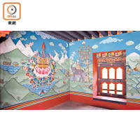 畫中的不丹宗教傳說，雖然都不盡了解，但依然值得觀賞。
