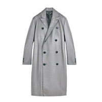 BERLUTI灰色皮革孖襟長褸 $72,000（A）