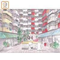 Mango以插圖分享居港生活，易讀又有趣。