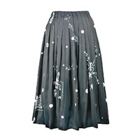 YOSHI KONDO黑色巴黎雪景圖案半截裙 $3,295（B）