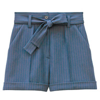 Maje深藍色短褲 $1,790（B）